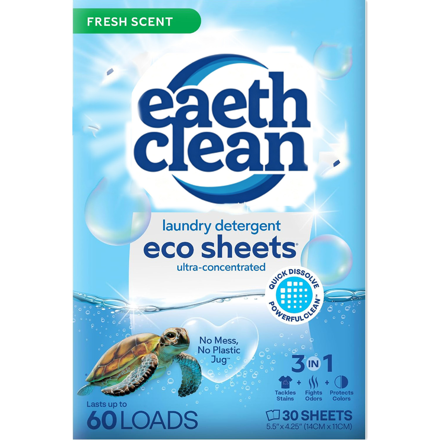 Laundry Strip Eco - 30 Lembar Deterjen Laundry Aroma Segar,