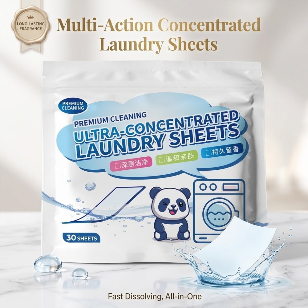 Laundry Strip Eco - Kertas Busa Cuci Pakaian Penghilang Noda
