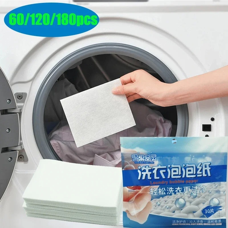 60/120/180 Buah Lembar Deterje - Laundry Strip Eco ulasan dan harga
